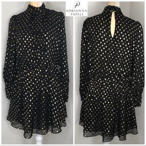 Adrianna Pappell Dress size 6 Black/Gold